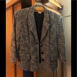 Michael Kors black and white blazer, size 12